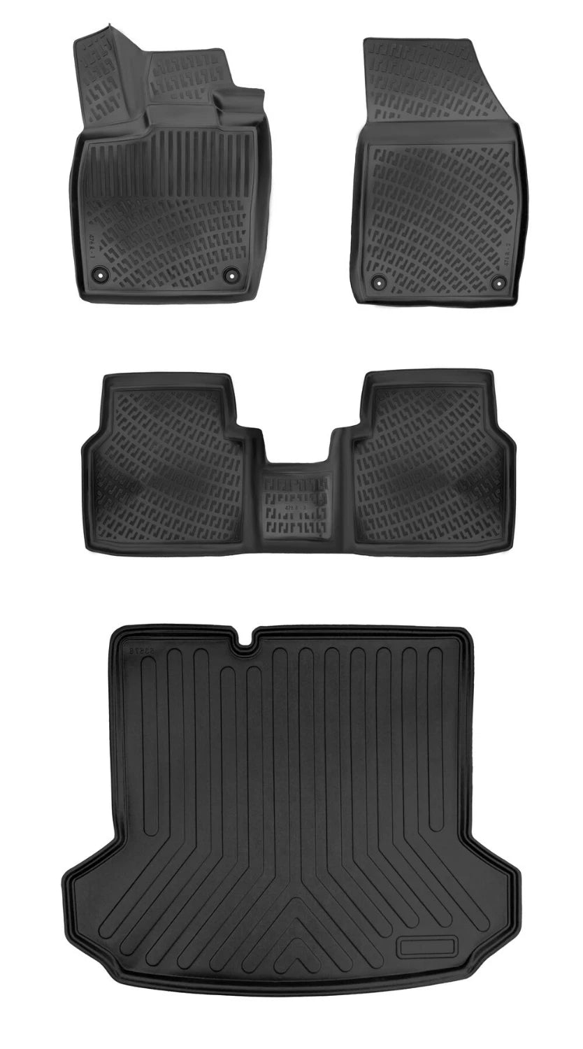 Rizline Audi Q4 E-Tron (Elektrikli) 2018 Sonrası 3D Araca Özel Paspas ve Bagaj Havuzu Bmy