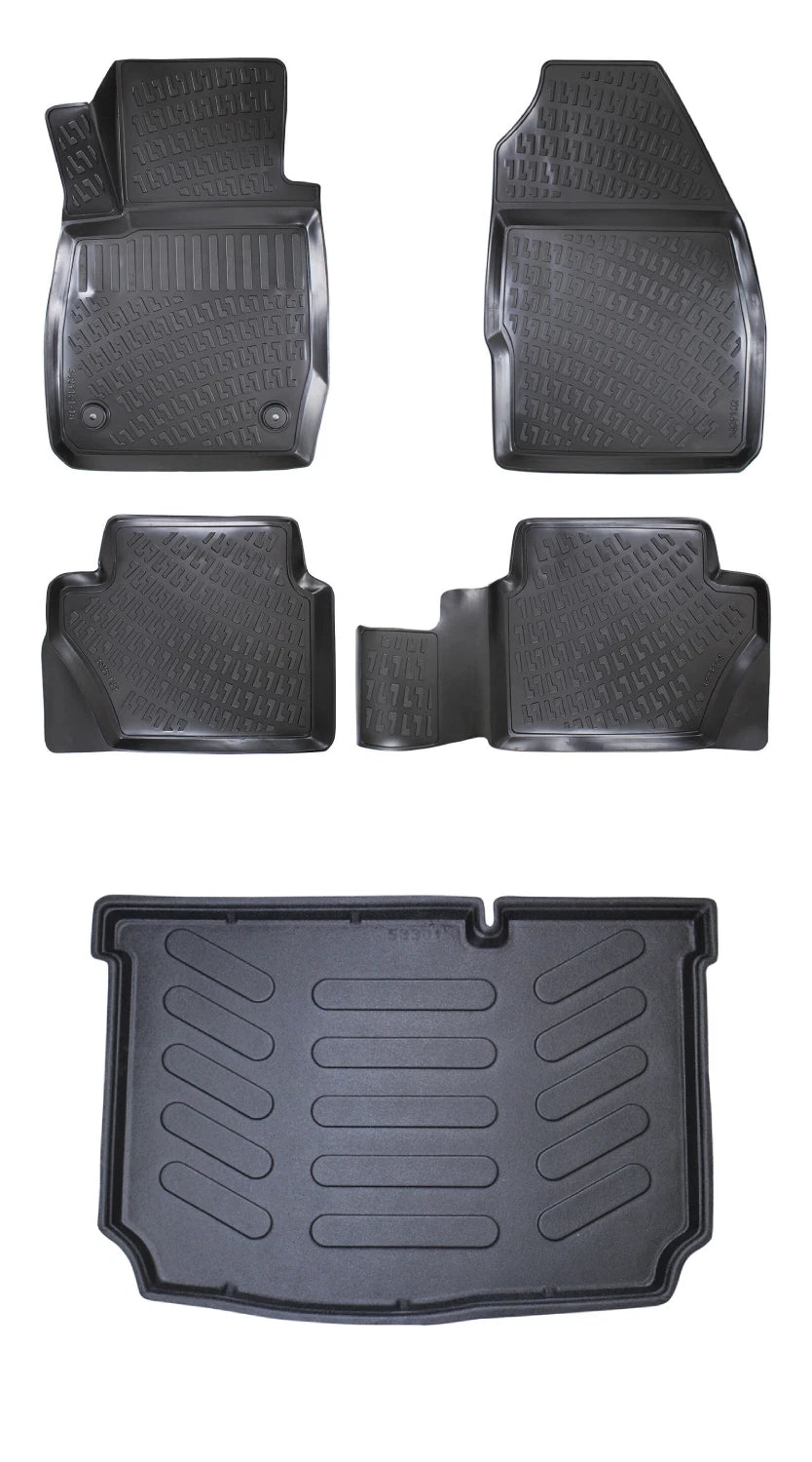 Rizline Ford Fiesta 2017 Sonrası 3D Araca Özel Paspas ve Bagaj Havuzu Bmy