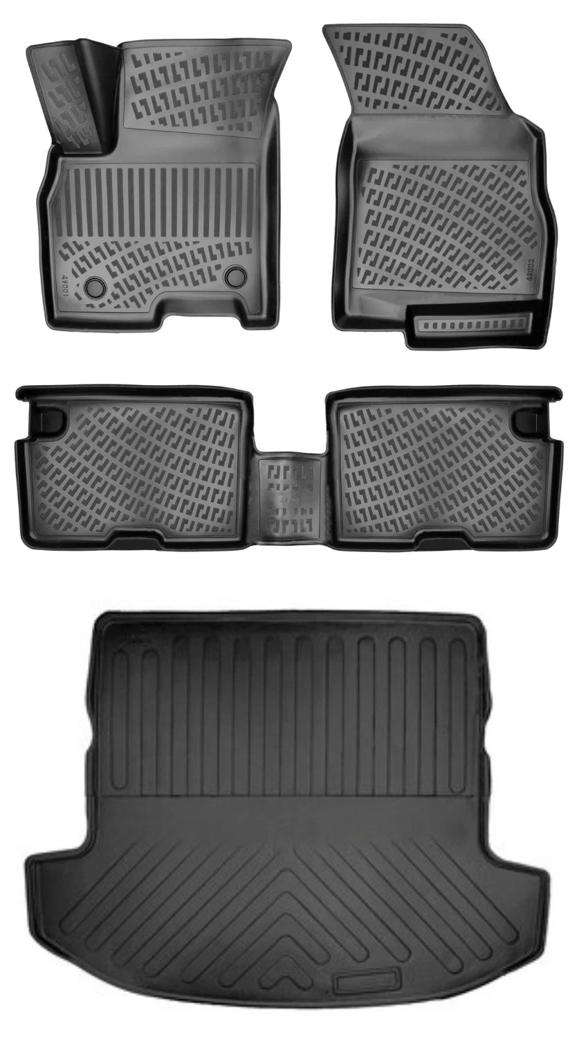 Rizline Chery Tiggo 8 Pro Luxury Paket 5 Koltuklu 2020 Sonrası 3D Araca Özel Paspas ve Bagaj Havuzu Bmy