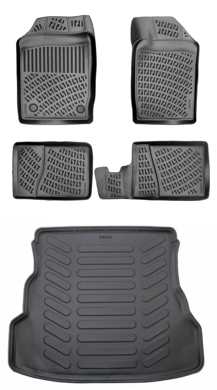 Rizline Renault Symbol 2008-2012 3D Araca Özel Paspas ve Bagaj Havuzu Bmy