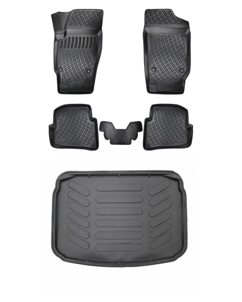 Rizline Skoda Fabia 2015-2021 3D Araca Özel Paspas ve Bagaj Havuzu Bmy