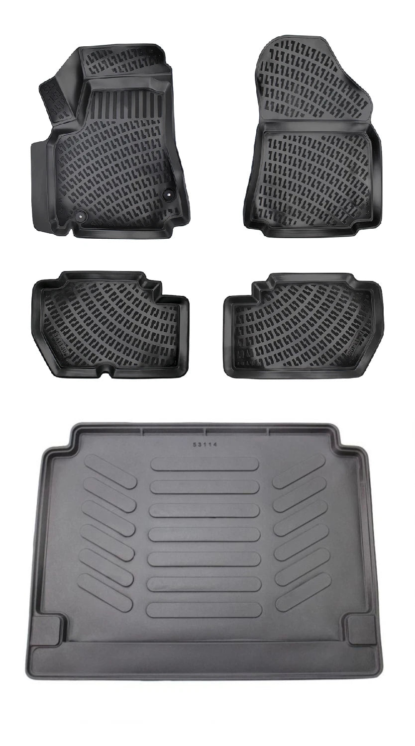 Rizline Citroen Berlingo 110 Hp 2009-2018 3D Araca Özel Paspas ve Bagaj Havuzu Bmy