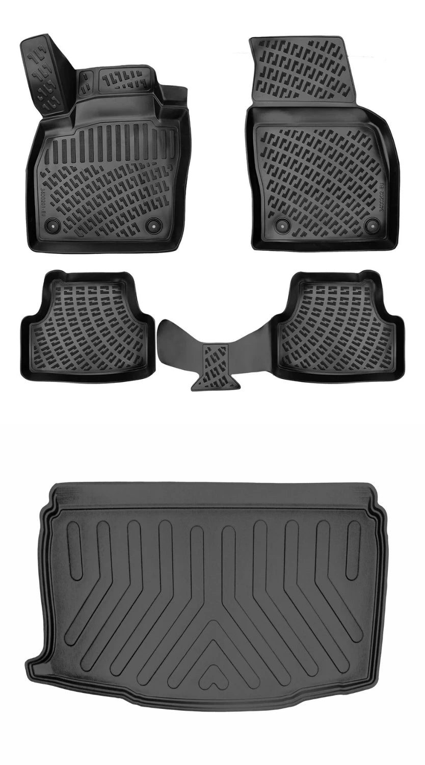 Rizline Seat Ibiza Alt 2022 Sonrası 3D Araca Özel Paspas ve Bagaj Havuzu Bmy