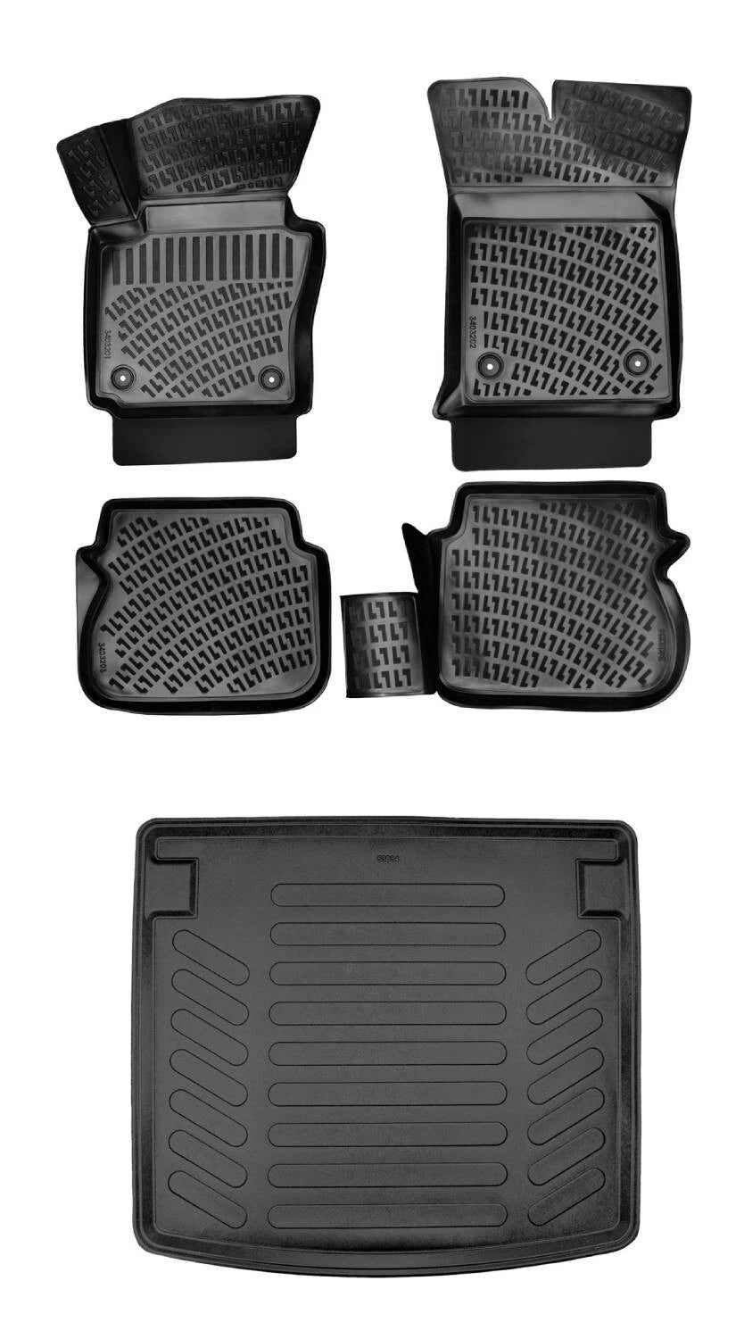 Rizline Volkswagen Caddy 2003 -2010 3D Araca Özel Paspas ve Bagaj Havuzu Bmy