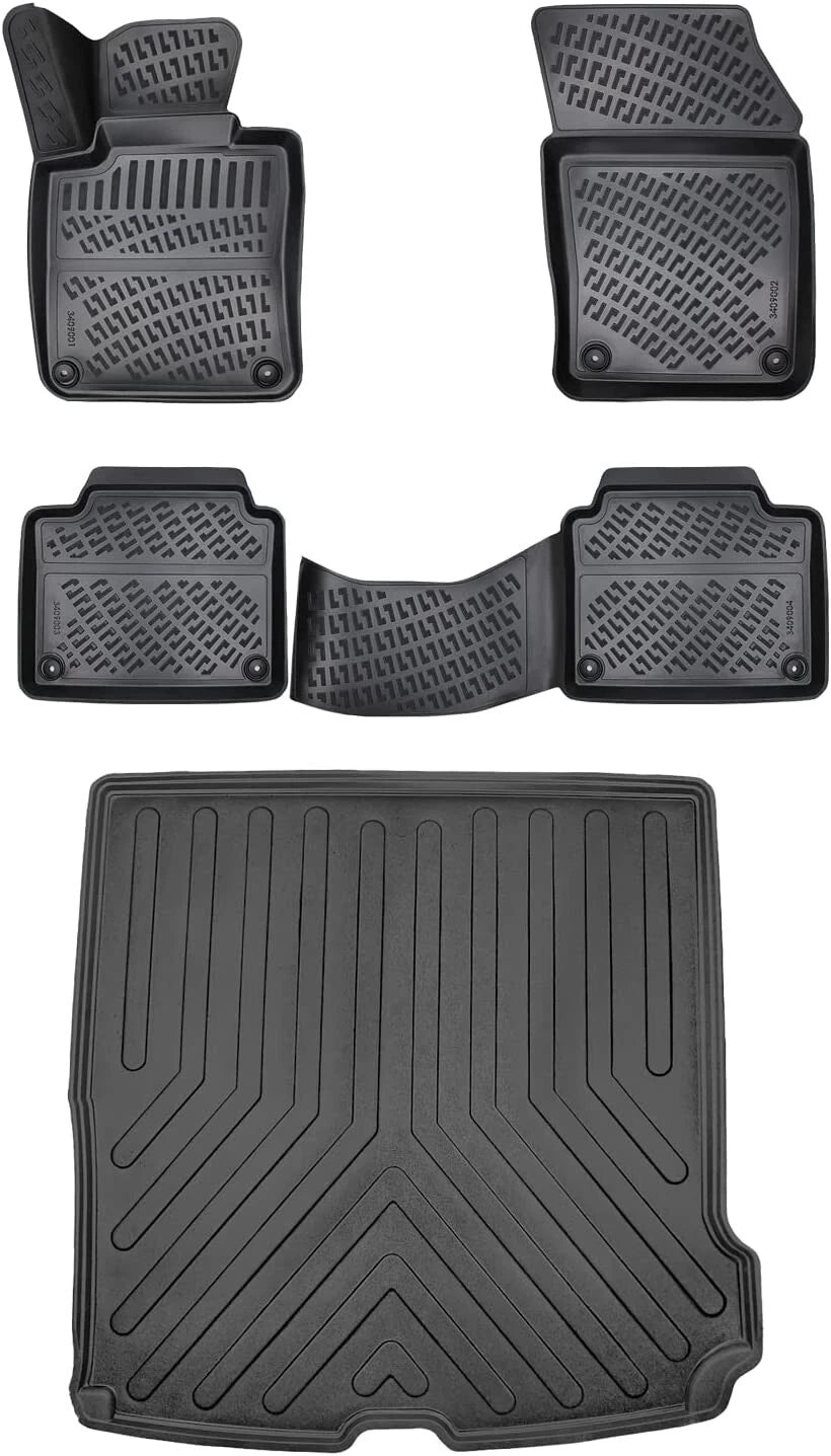 Rizline Volvo V90 2016 Sonrası 3D Araca Özel Paspas ve Bagaj Havuzu Bmy