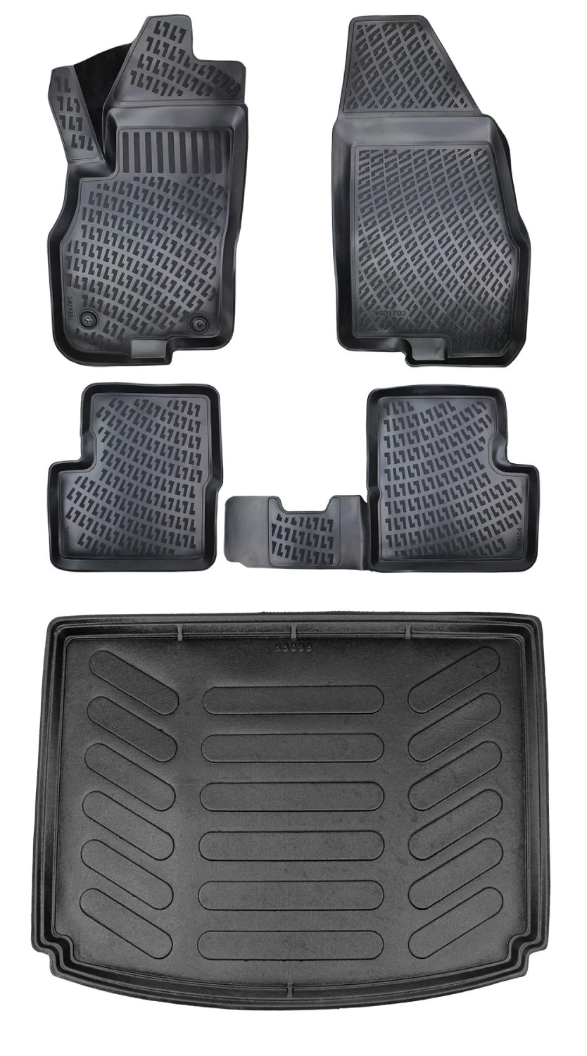 Rizline Fiat Punto 2010 Sonrası 3D Araca Özel Paspas ve Bagaj Havuzu Bmy