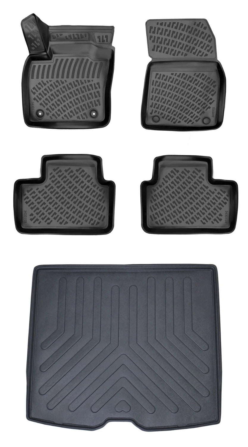 Rizline Peugeot 5008 2009-2016 3D Araca Özel Paspas ve Bagaj Havuzu Set Bmy