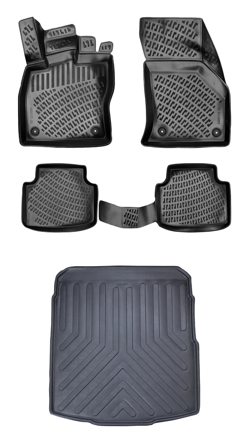 Rizline Volkswagen Passat B8 Variant 2015-2022 3D Araca Özel Paspas ve Bagaj Havuzu Bmy