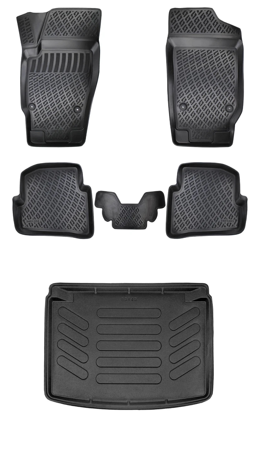 Rizline Skoda Fabia Hb 1999-2007 3D Araca Özel Paspas ve Bagaj Havuzu Bmy