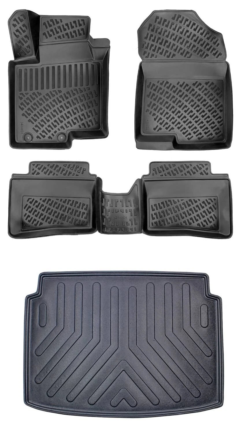 Rizline Hyundai Bayon 2021 Sonrası 3D Araca Özel Paspas ve Bagaj Havuzu Bmy