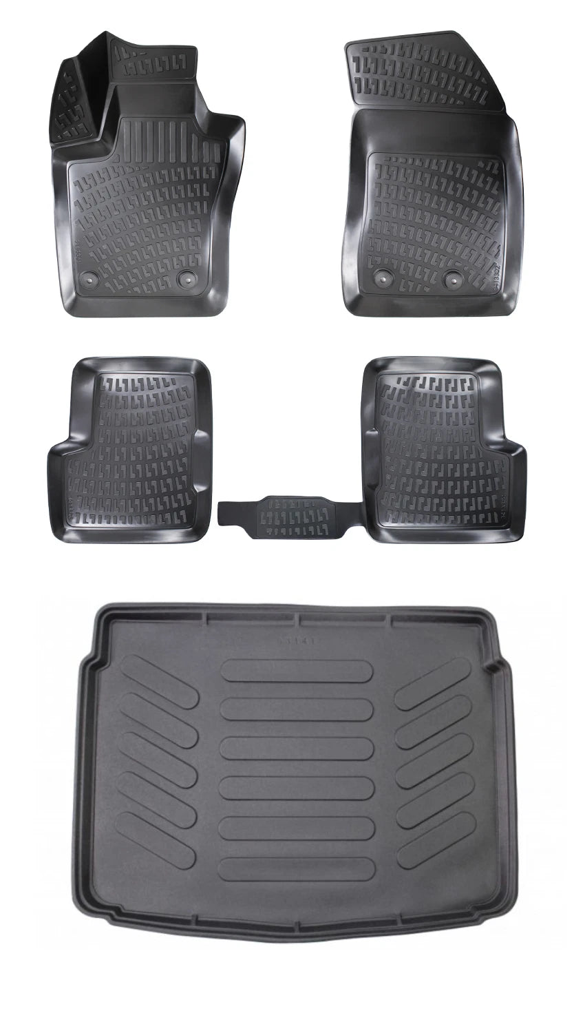 Rizline Fiat 500 x 2014 Sonrası 3D Araca Özel Paspas ve Bagaj Havuzu Bmy