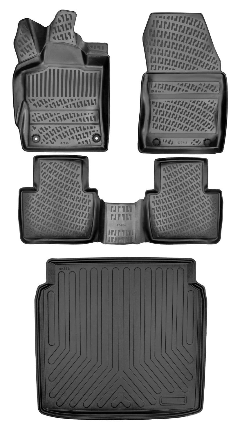 Rizline Peugeot 408 2023 Sonrası 3D Araca Özel Paspas ve Bagaj Havuzu Bmy