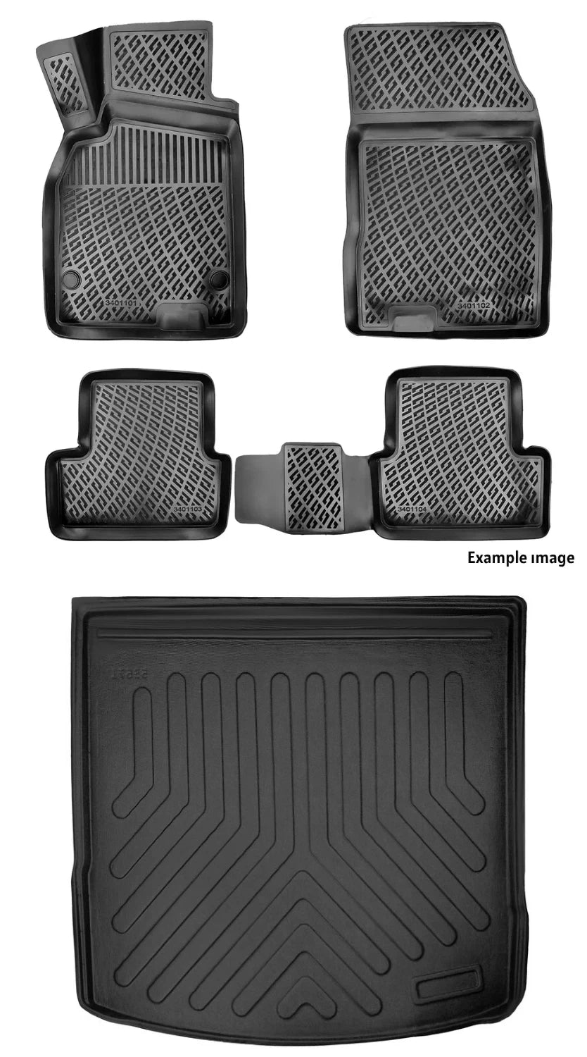 Rizline Mg Hs 2024 Sonrası Benzinli 3D Araca Özel Paspas ve Bagaj Havuzu Set Bmy