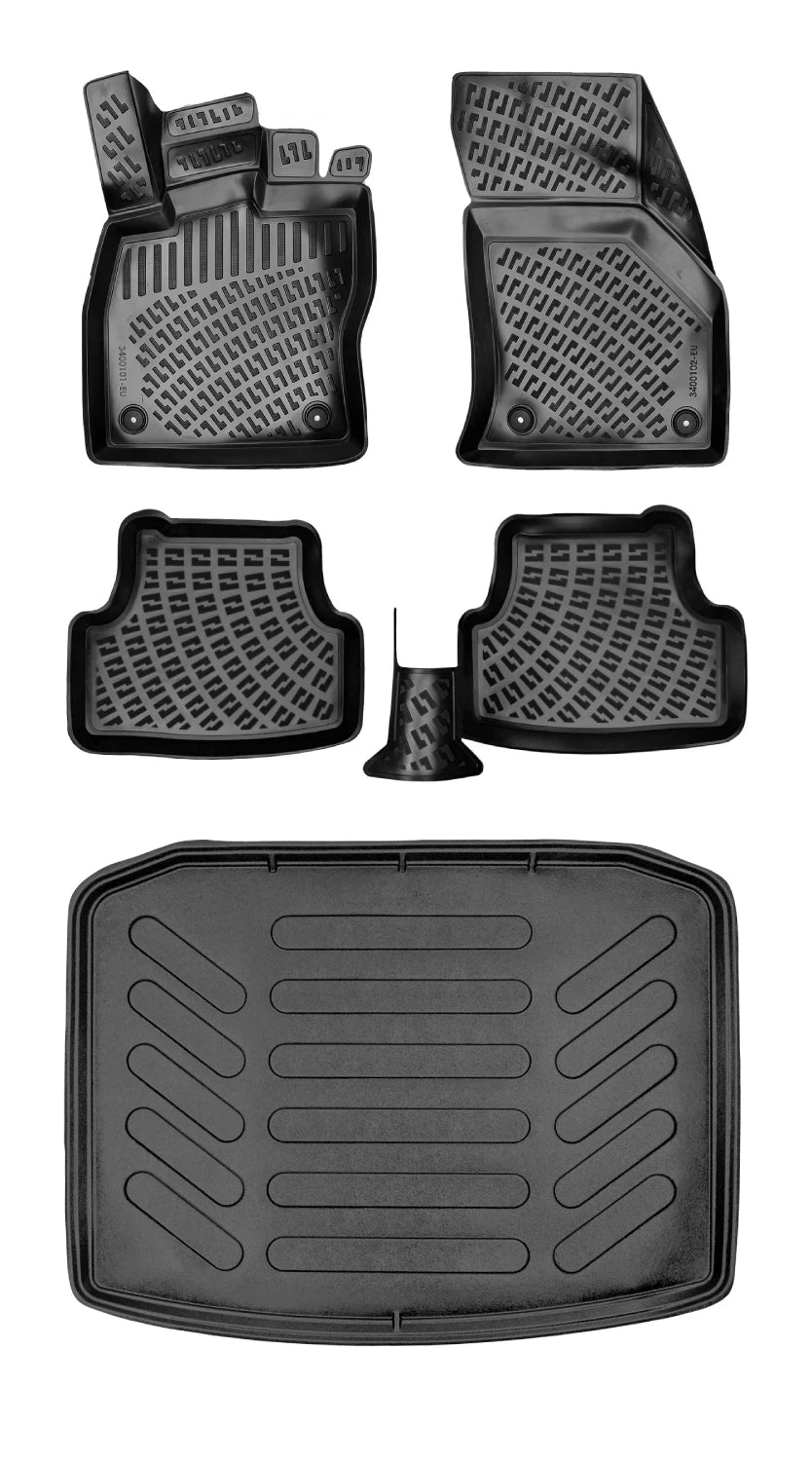 Rizline Seat Ateca 4x4 2016 Sonrası 3D Araca Özel Paspas ve Bagaj Havuzu Bmy