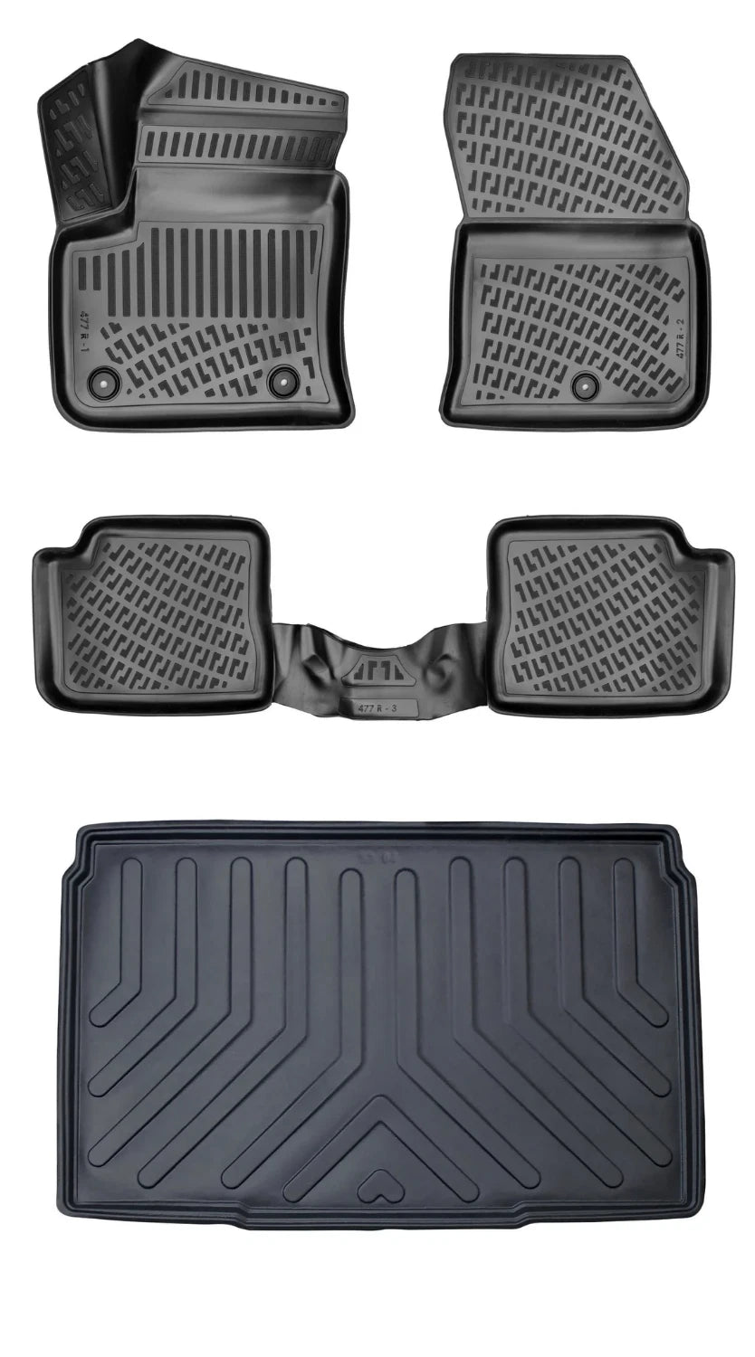 Rizline Opel Corsa Elektrikli 2019 Sonrası 3D Araca Özel Paspas ve Bagaj Havuzu Bmy