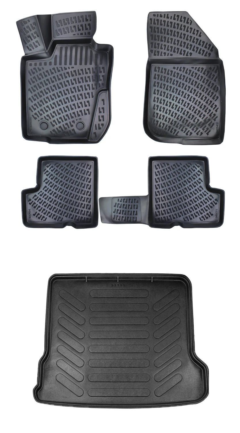 Rizline Dacia Logan Mcv (5 Koltuk) 2004-2012 3D Araca Özel Paspas ve Bagaj Havuzu Bmy