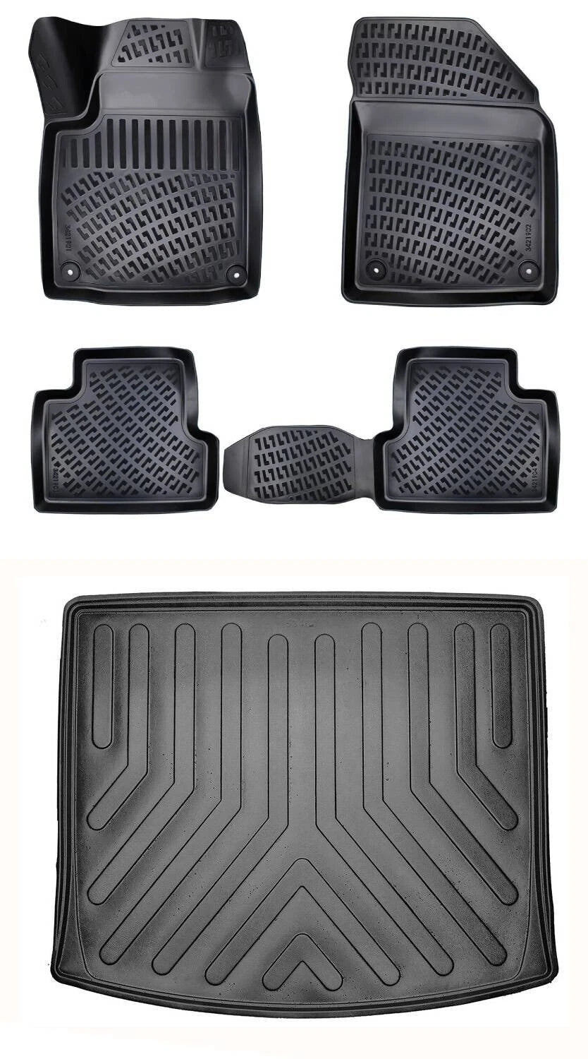 Rizline Jeep Cherokee (Kl) 2014-2019 3D Araca Özel Paspas ve Bagaj Havuzu Bmy