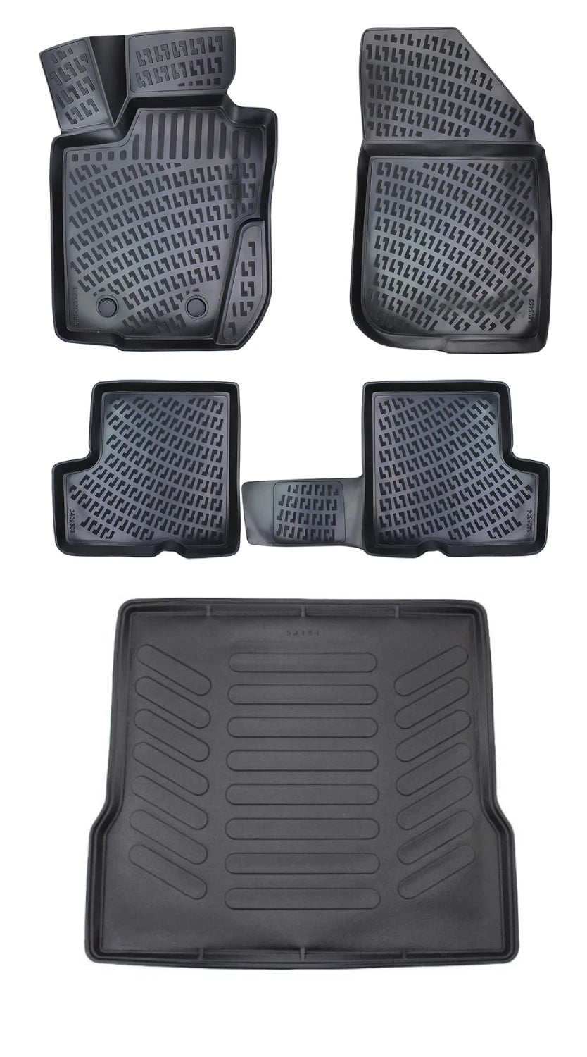 Rizline Dacia Logan Sedan 2004-2012 3D Araca Özel Paspas ve Bagaj Havuzu Bmy