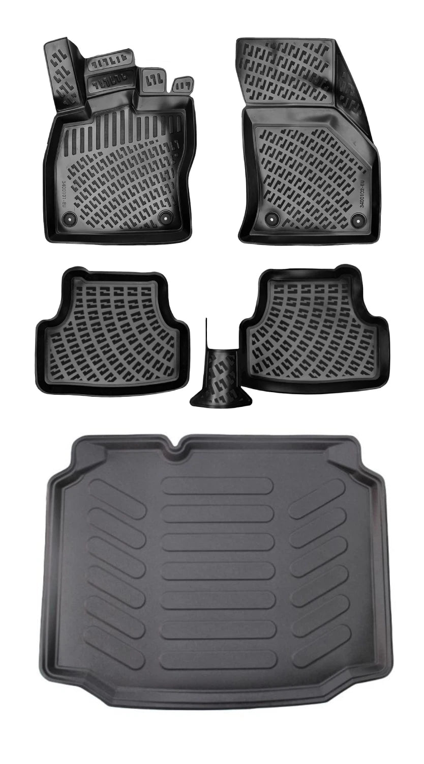 Rizline Seat Leon 2012-2020 3D Araca Özel Paspas ve Bagaj Havuzu Bmy