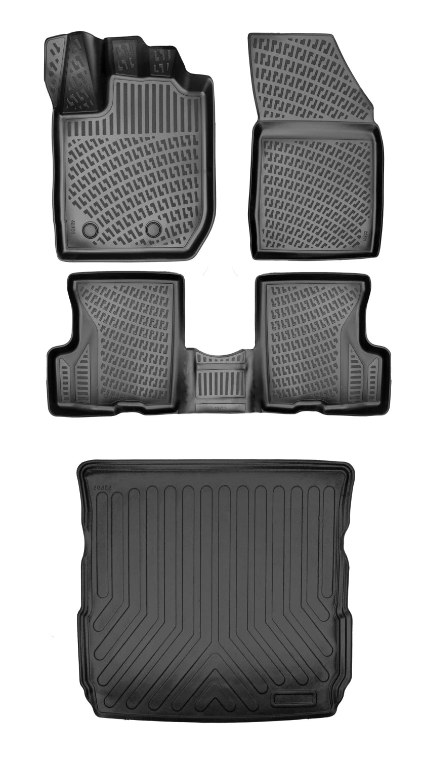 Rizline Dacia Duster 4 Wd (4x4) 2023 Sonrası 3D Araca Özel Paspas ve Bagaj Havuzu Bmy