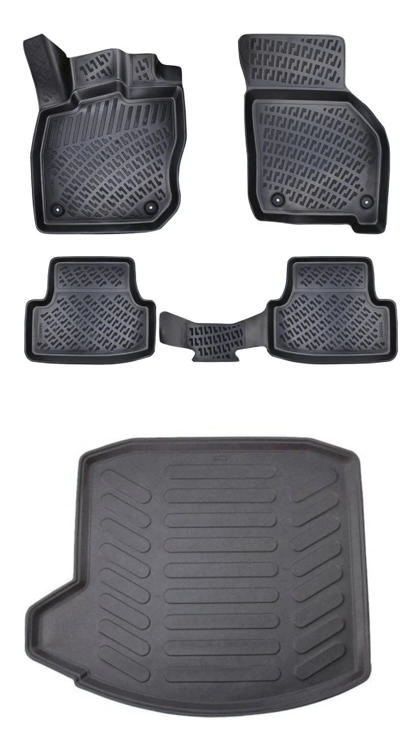 Rizline Audi A3 Sedan 2020 Sonrası 3D Araca Özel Paspas ve Bagaj Havuzu Bmy