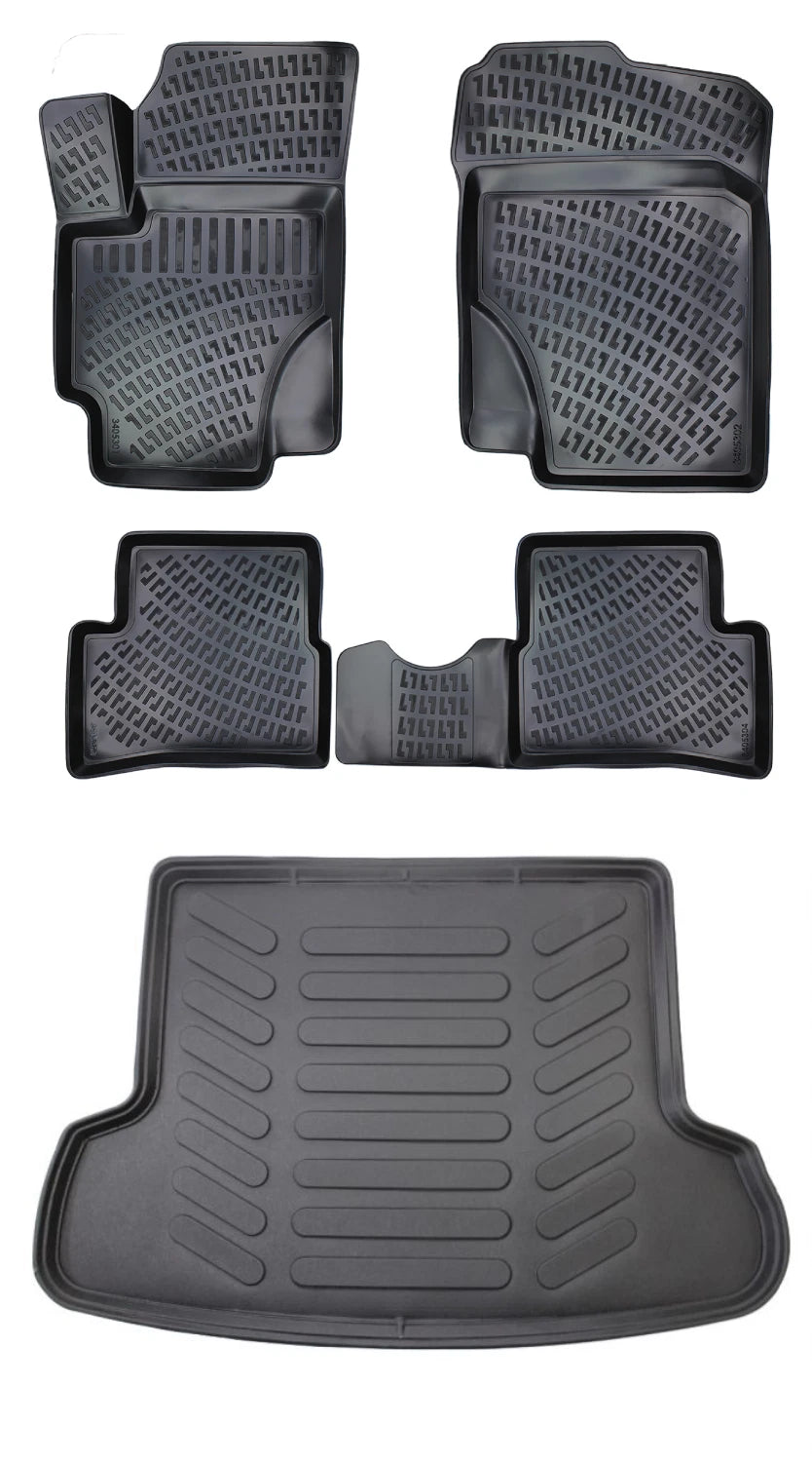 Rizline Kia Rio Sedan 2005-2011 3D Araca Özel Paspas ve Bagaj Havuzu Bmy