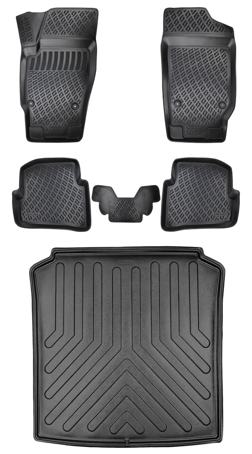 Rizline Skoda Fabia Stw 1999-2007 3D Araca Özel Paspas ve Bagaj Havuzu Bmy