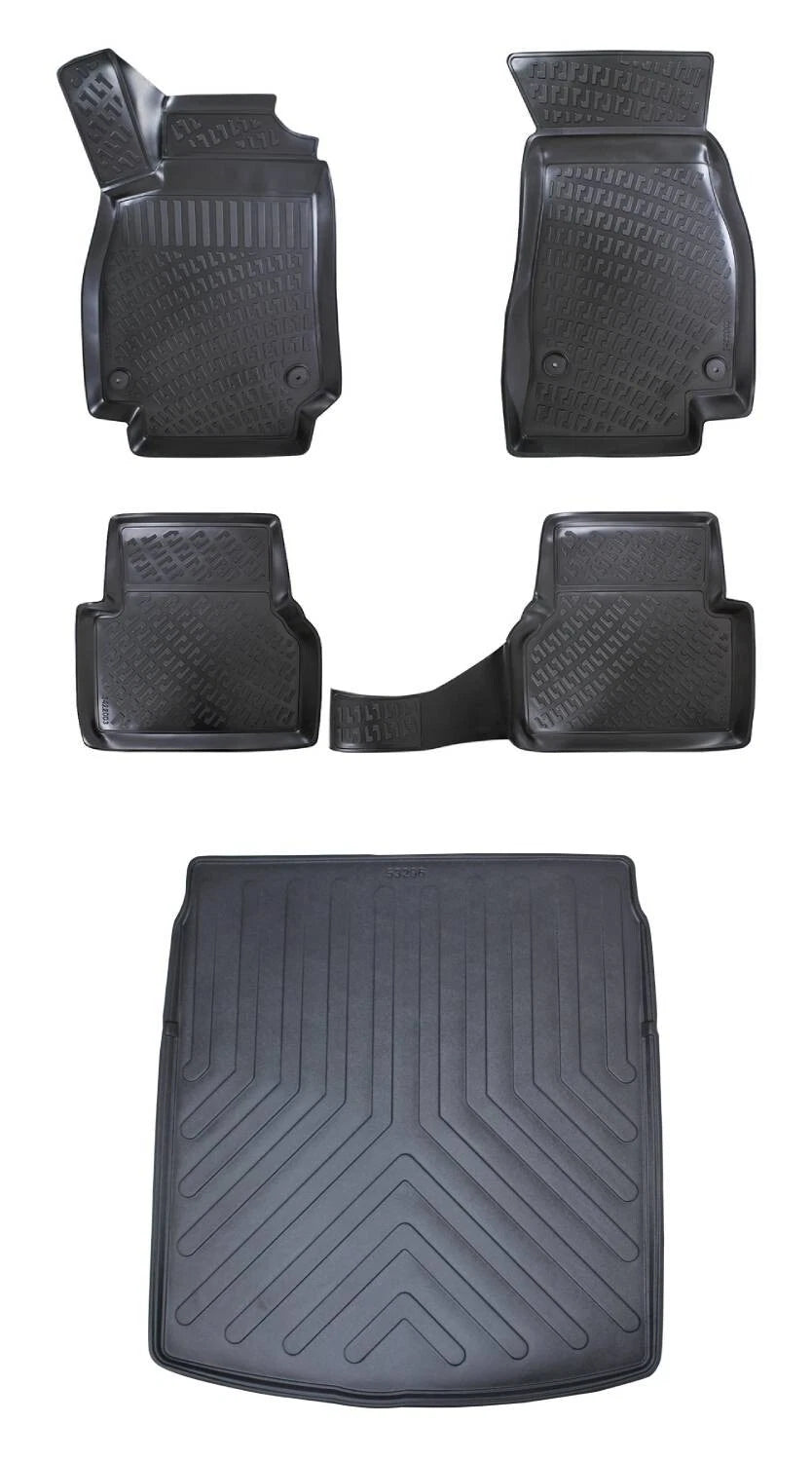 Rizline Audi A6 C8 2018 Sonrası 3D Araca Özel Paspas ve Bagaj Havuzu Bmy