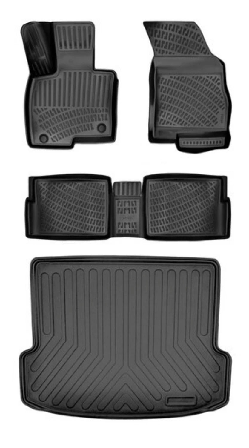 Rizline Jaecoo 7 2024 Sonrası (Ince Stepne) 3D Araca Özel Paspas ve Bagaj Havuzu Set Bmy