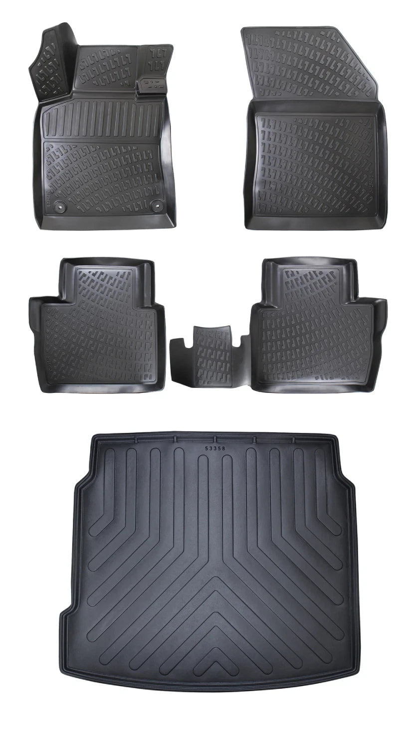 Rizline Peugeot 508 2018 Sonrası 3D Araca Özel Paspas ve Bagaj Havuzu Bmy