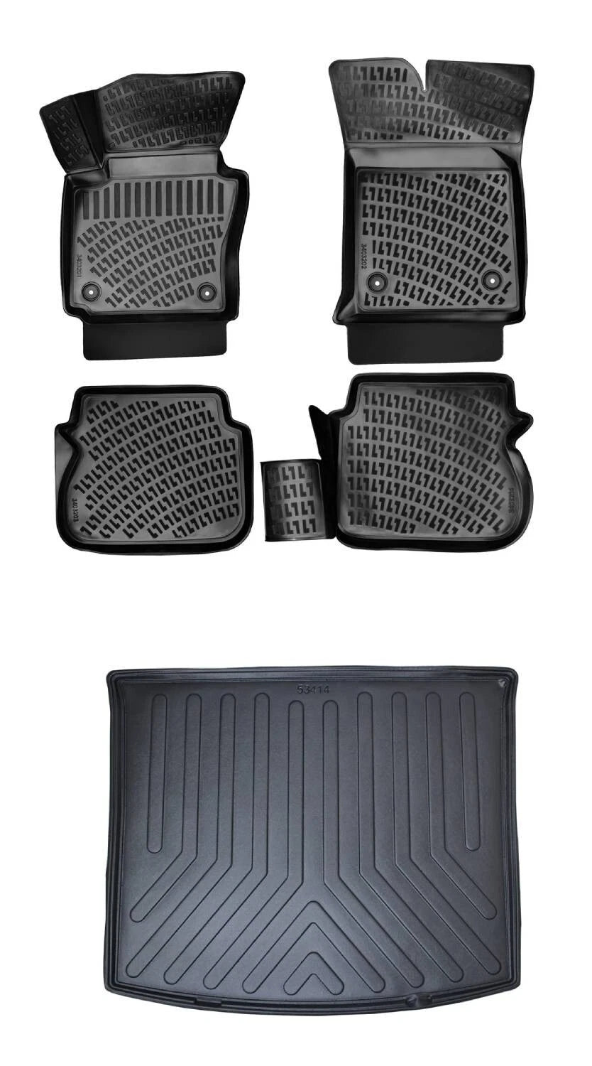 Rizline Volkswagen Caddy 2010-2015 3D Araca Özel Paspas ve Bagaj Havuzu Bmy