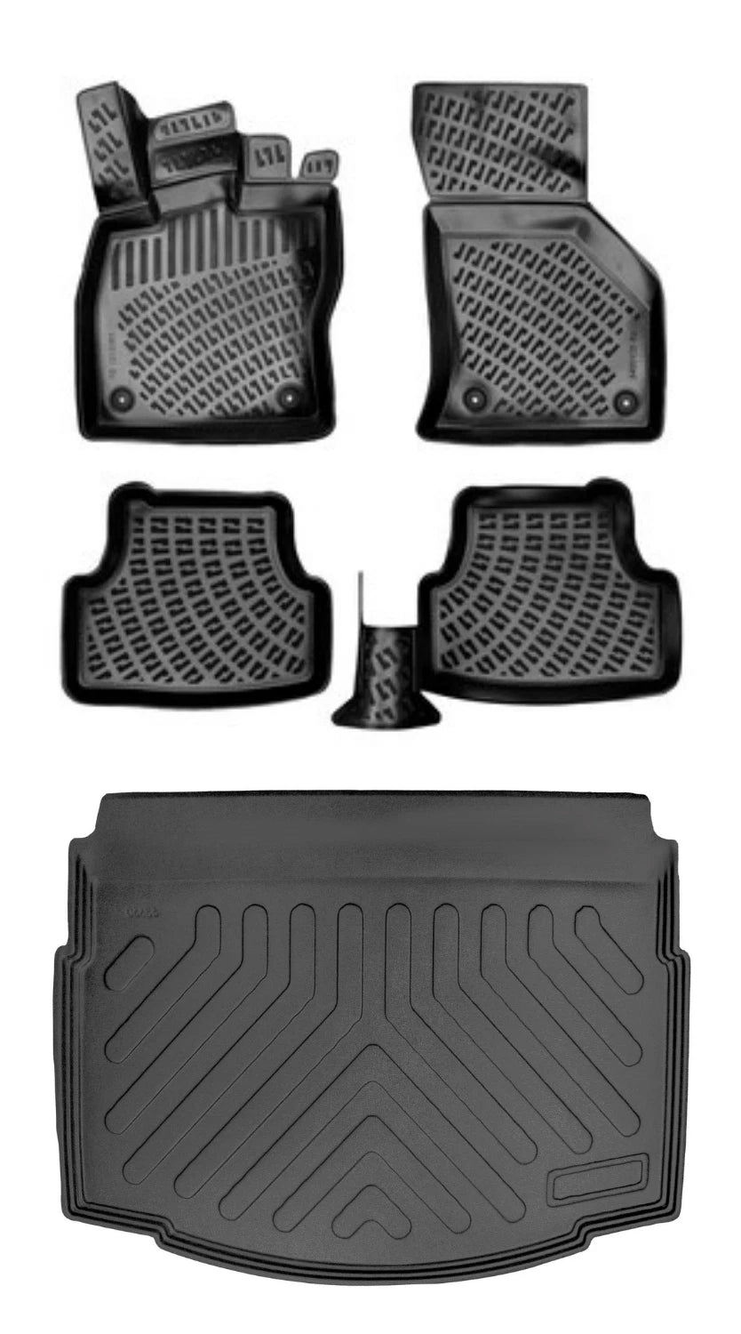 Rizline Volkswagen Golf 7 Alt Bagaj 2013-2019 3D Araca Özel Paspas ve Bagaj Havuzu Bmy