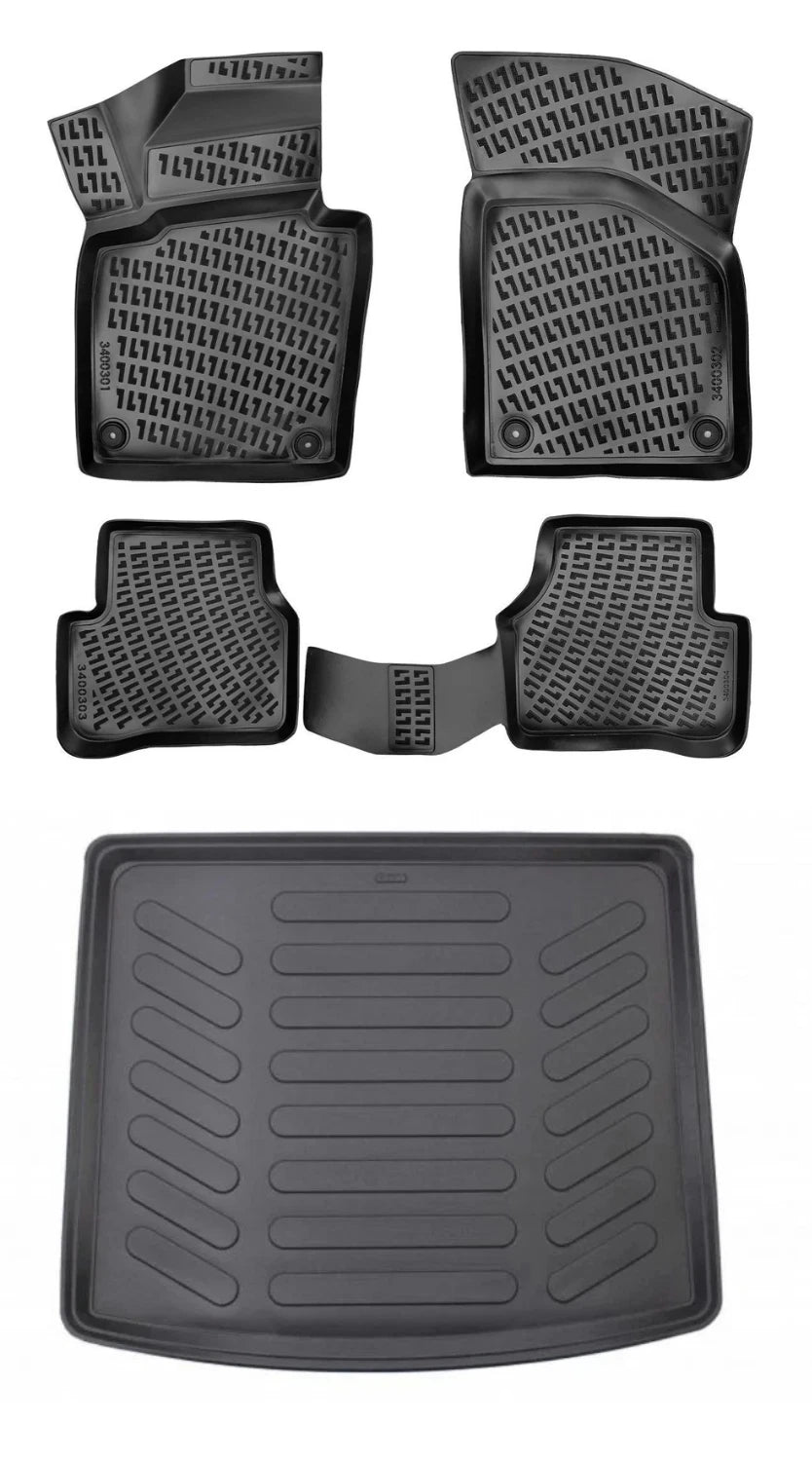 Rizline Volkswagen Tiguan Stepnesiz Alt Bagaj 2007-2016 3D Araca Özel Paspas ve Bagaj Havuzu Bmy