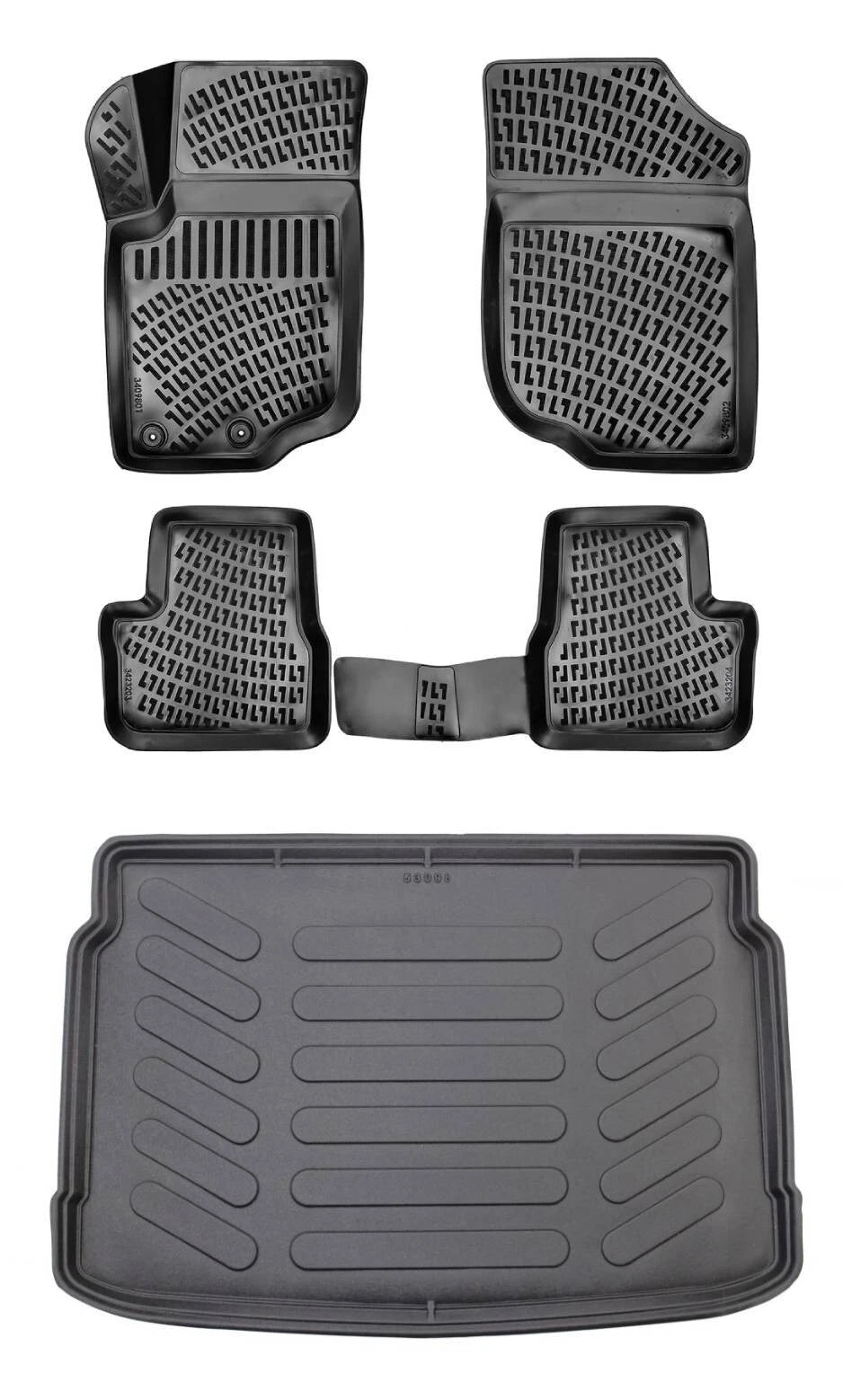 Rizline Peugeot 207 2006-2014 3D Araca Özel Paspas ve Bagaj Havuzu Bmy