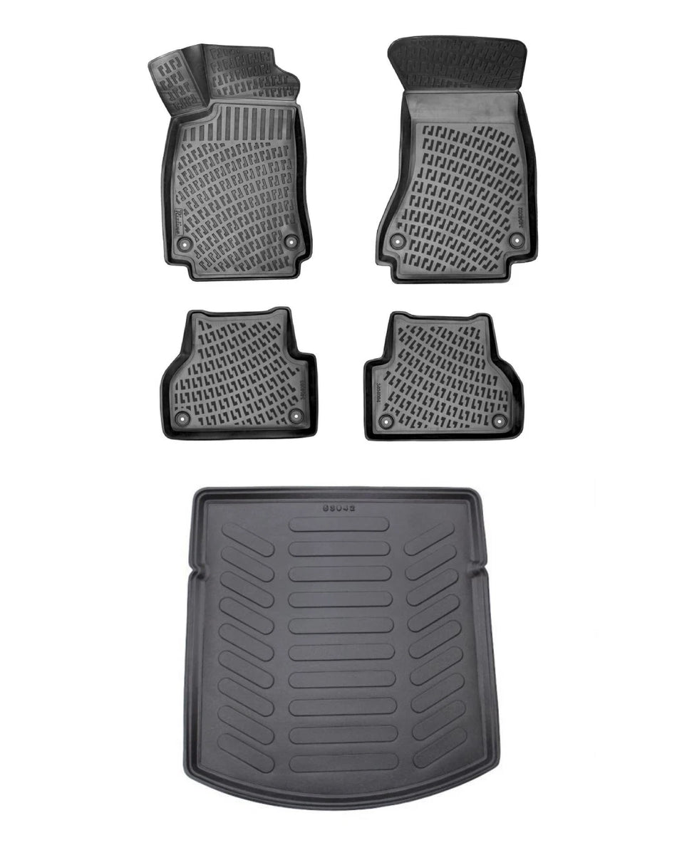 Rizline Audi A4 B9 Stw 2016 Sonrası 3D Araca Özel Paspas ve Bagaj Havuzu Bmy