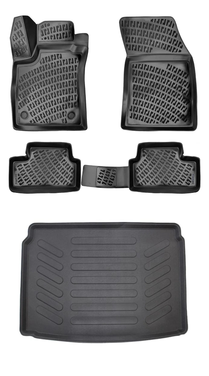 Rizline Renault Megane 4 Hb 2016 Sonrası 3D Araca Özel Paspas ve Bagaj Havuzu Bmy