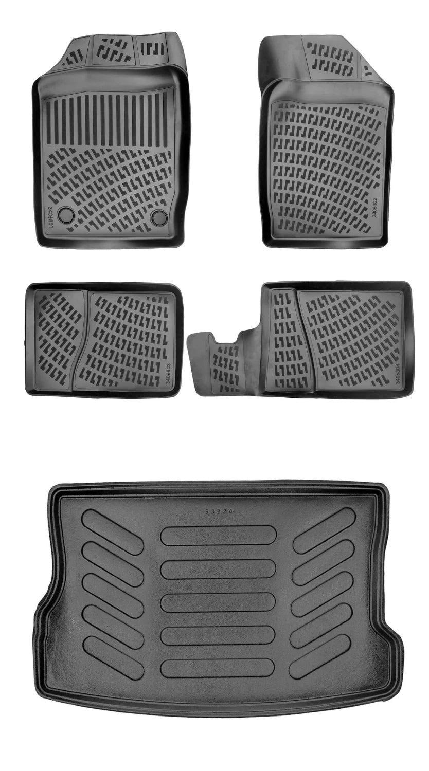 Rizline Renault Clio 2 Hb 1998-2005 3D Araca Özel Paspas ve Bagaj Havuzu Bmy