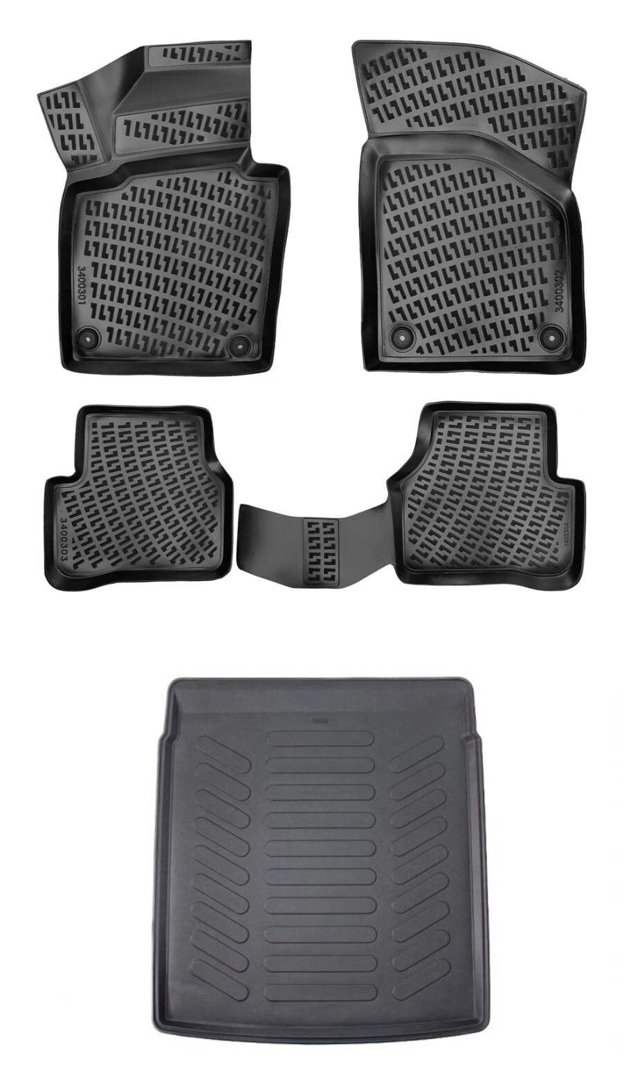 Rizline Volkswagen Passat B6 2005-2010 3D Araca Özel Paspas ve Bagaj Havuzu Bmy