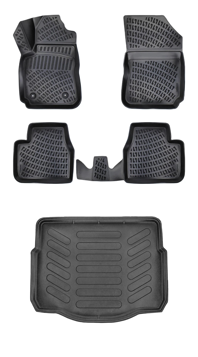 Rizline Citroen Cactus 2014 Sonrası 3D Araca Özel Paspas ve Bagaj Havuzu Bmy