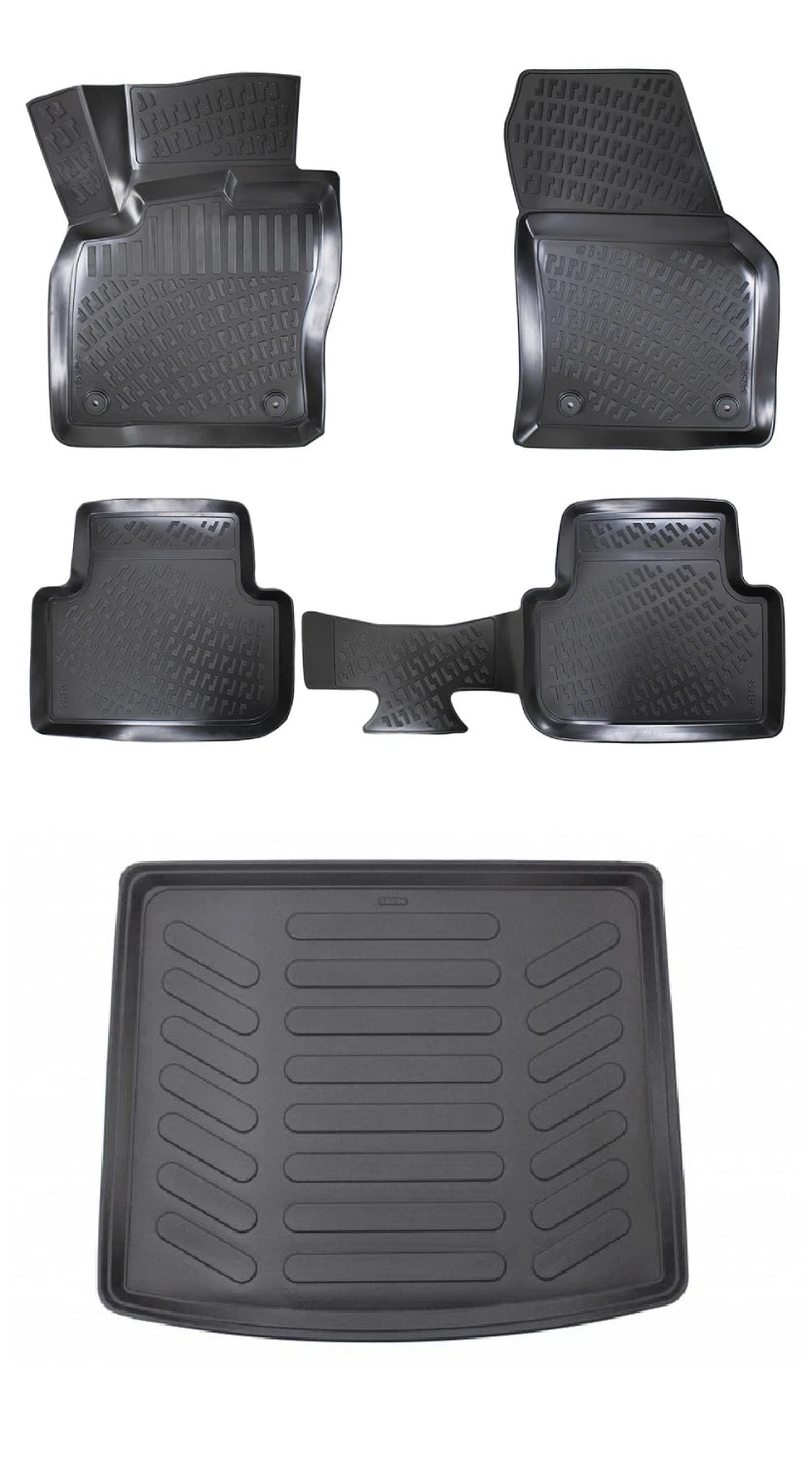 Rizline Volkswagen Tiguan Stepneli Üst Bagaj 2016-2023 3D Araca Özel Paspas ve Bagaj Havuzu Bmy