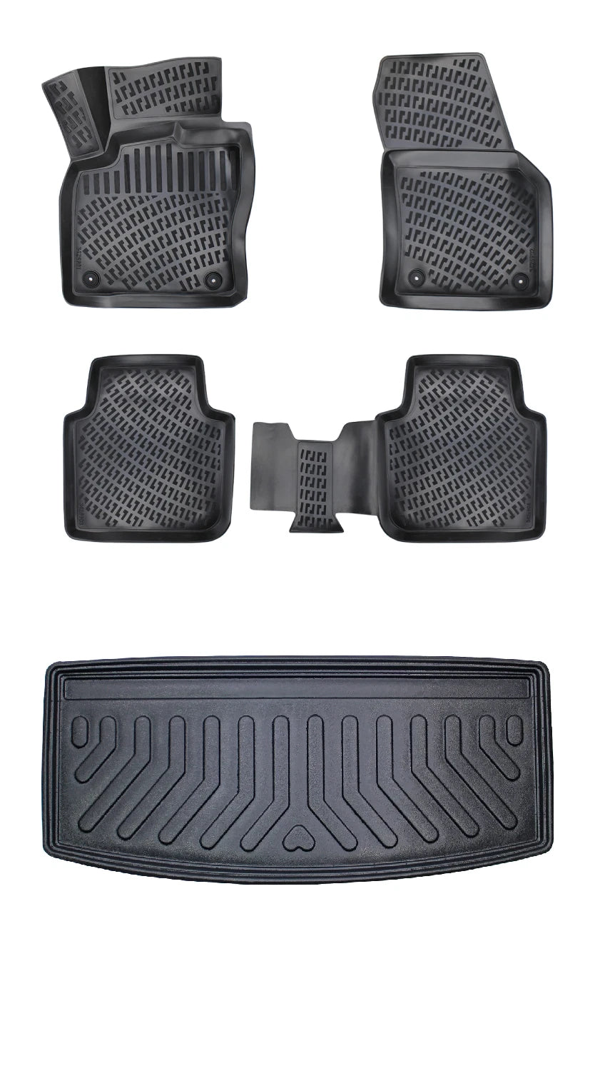 Rizline Seat Tarraco 7 Koltuk 2018 Sonrası 3D Araca Özel Paspas ve Bagaj Havuzu Bmy