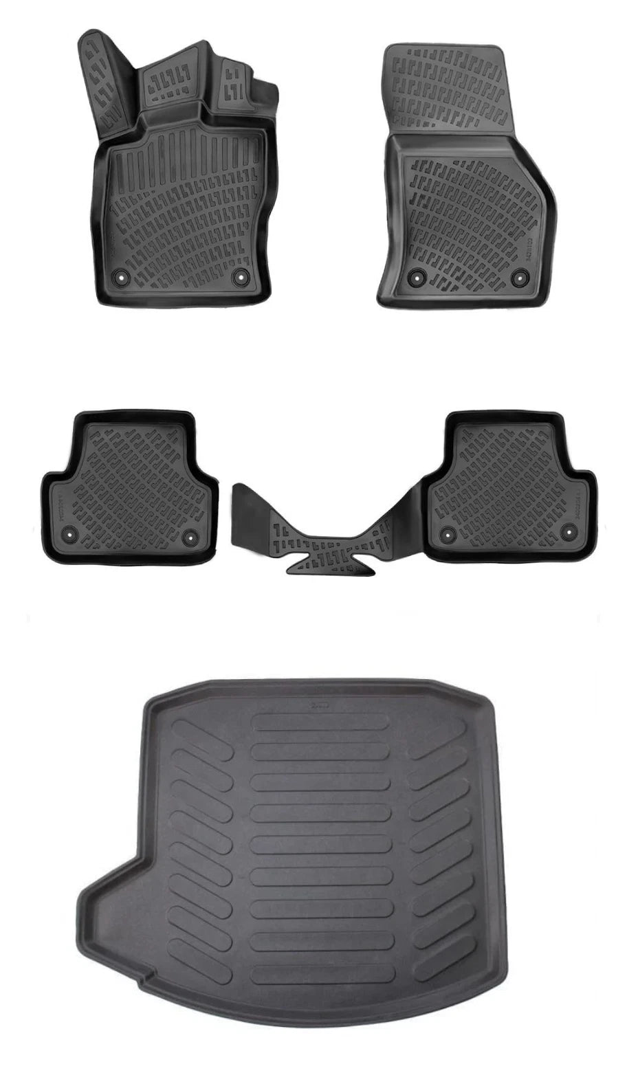 Rizline Audi A3 Sedan 2013-2020 3D Araca Özel Paspas ve Bagaj Havuzu Bmy