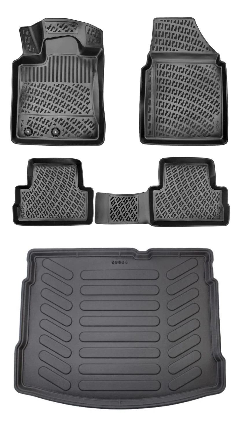 Rizline Nissan Qashqai 2006-2013 3D Araca Özel Paspas ve Bagaj Havuzu Bmy