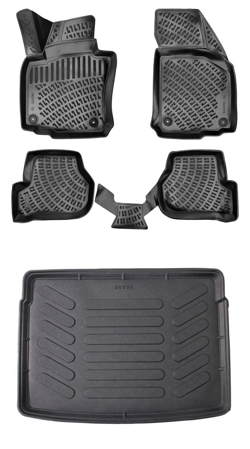 Rizline Volkswagen Golf 6 2008-2012 3D Araca Özel Paspas ve Bagaj Havuzu Bmy