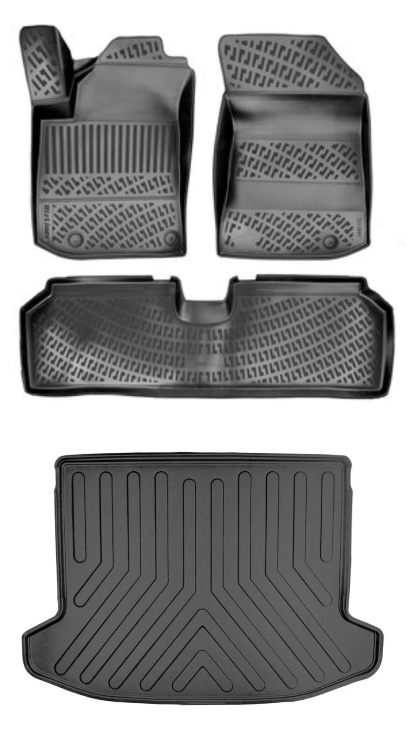 Rizline Kia Niro Elektrikli Elegance Paket 2022 Sonrası 3D Araca Özel Paspas ve Bagaj Havuzu Bmy