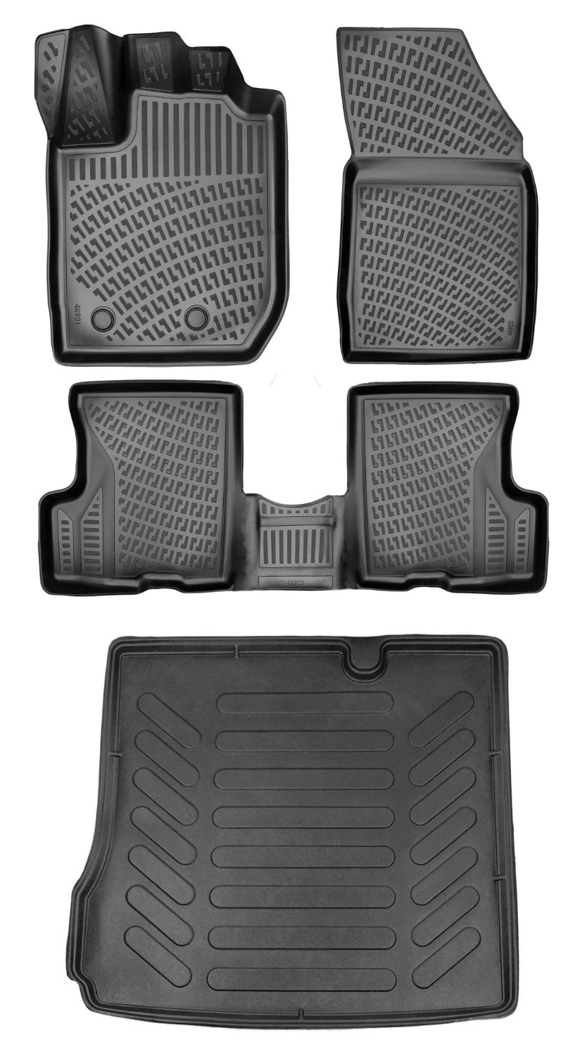 Rizline Dacia Duster 2 Wd (4x2) 2018-2022 3D Araca Özel Paspas ve Bagaj Havuzu Bmy