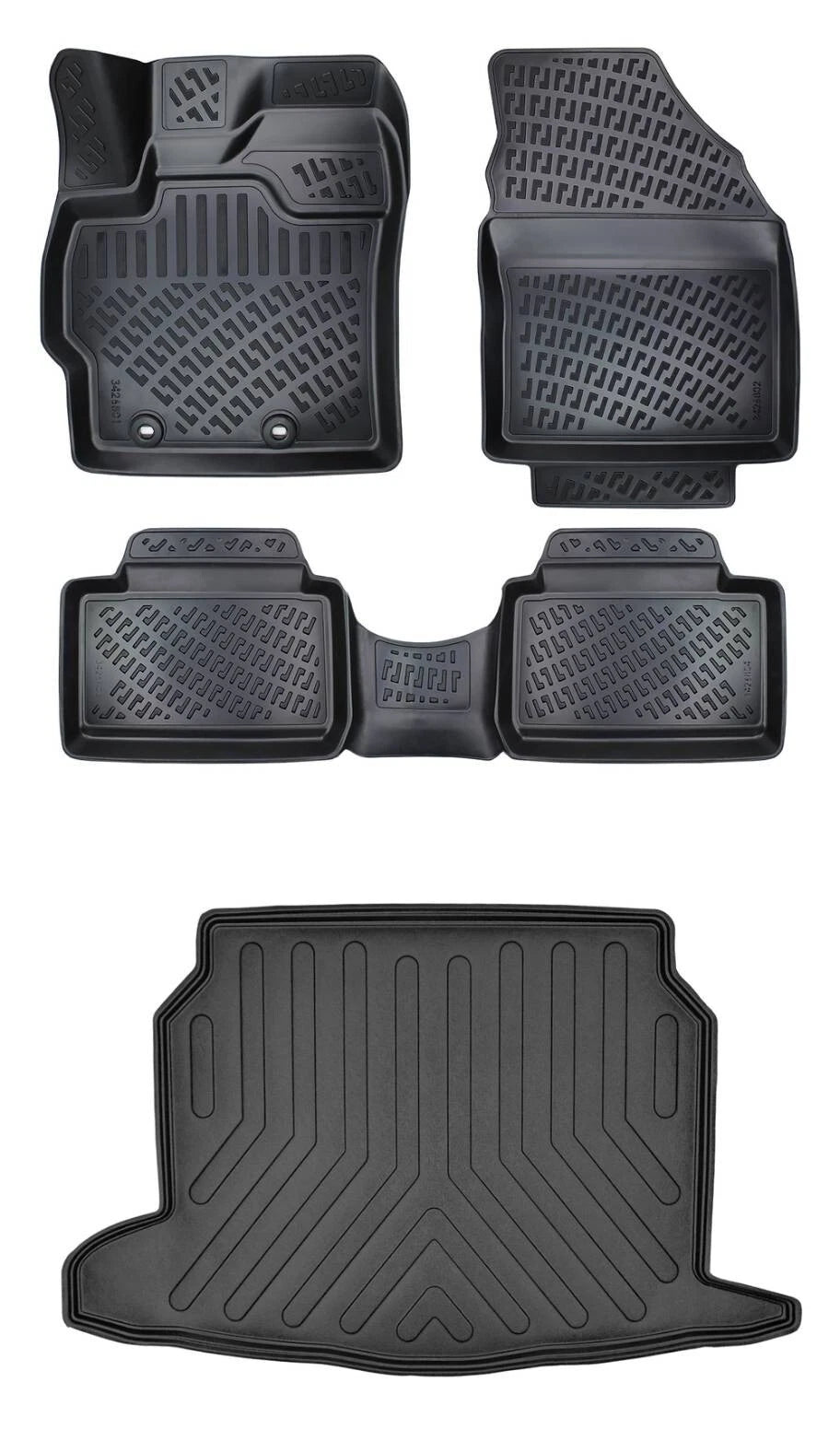 Rizline Toyota Yaris Cross Alt 2022 Sonrası 3D Araca Özel Paspas ve Bagaj Havuzu Bmy