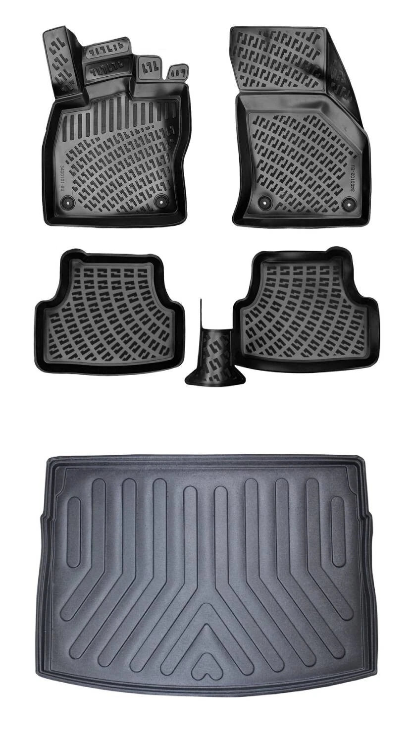 Rizline Volkswagen Golf 7 Üst Bagaj 2013 -2020 3D Araca Özel Paspas ve Bagaj Havuzu Bmy