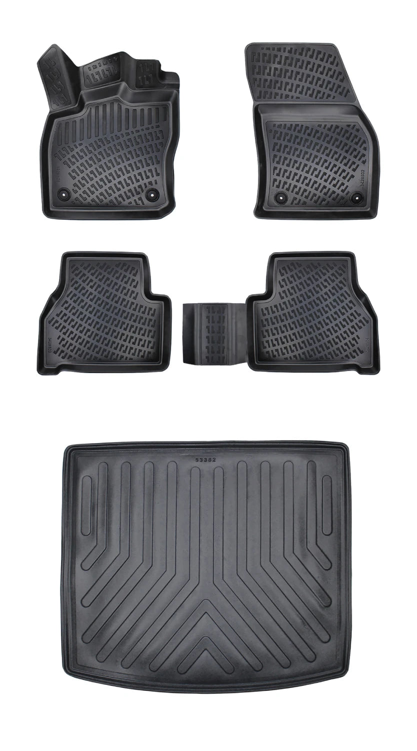 Rizline Ford Tourneo Connect 2023 Sonrası 3D Araca Özel Paspas ve Bagaj Havuzu Bmy