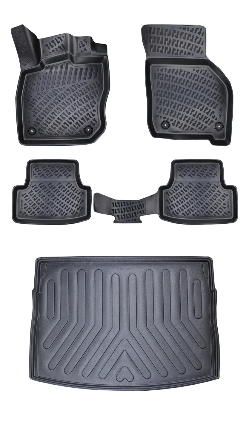 Rizline Volkswagen Golf 8 Otomatik Vites Üst Bagaj 2020 Sonrası 3D Araca Özel Paspas ve Bagaj Havuzu Bmy